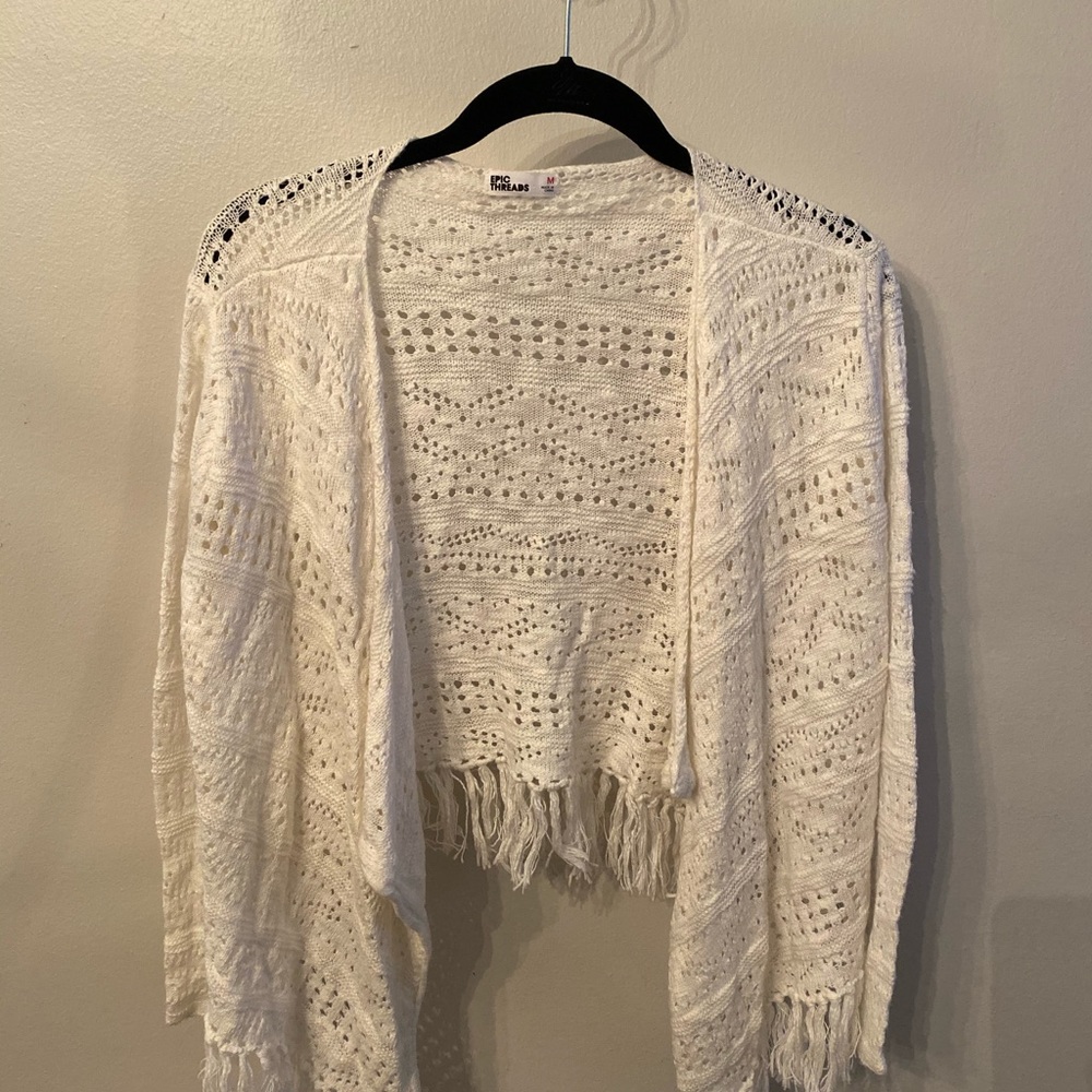 Epic Threads Colton crocheted sweater